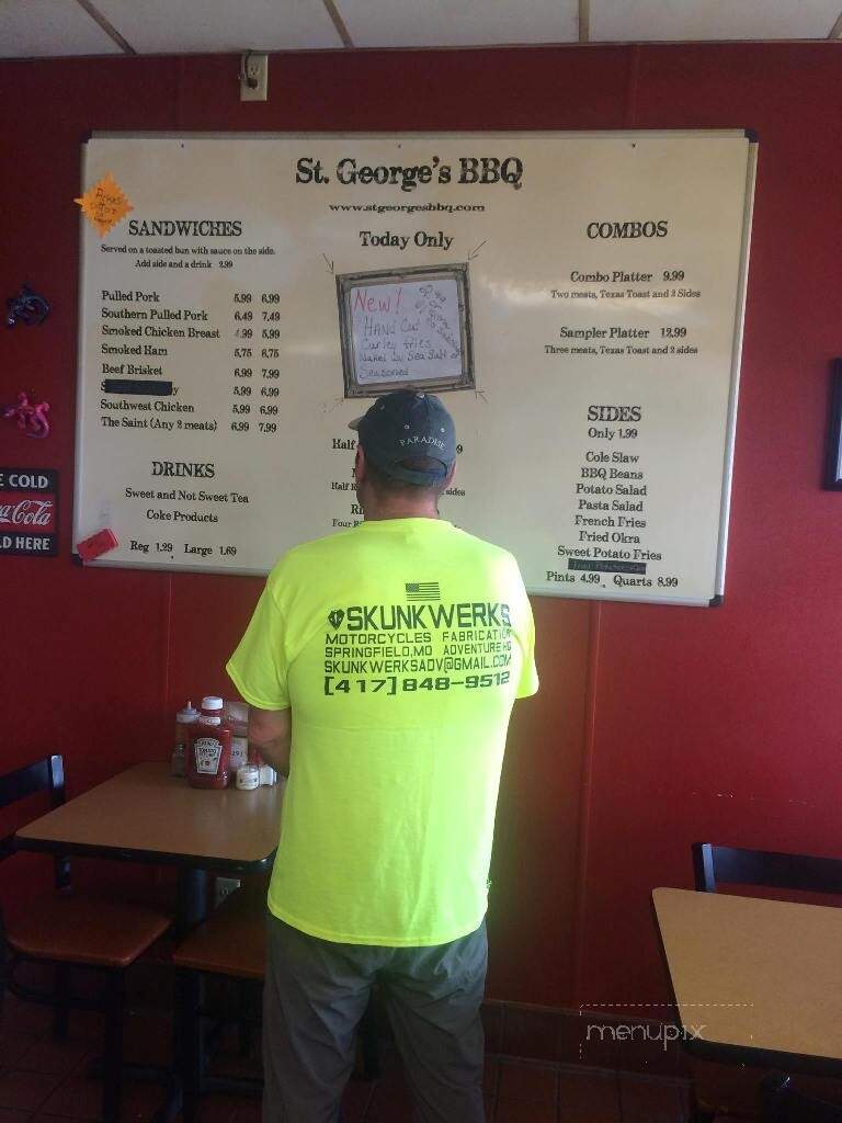 St George's BBQ - Springfield, MO menu_pic