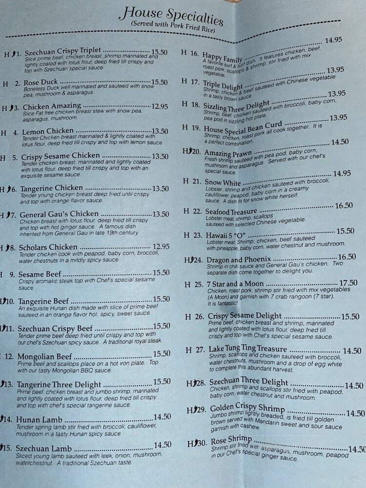 Seabird - Wolfeboro, NH menu_pic