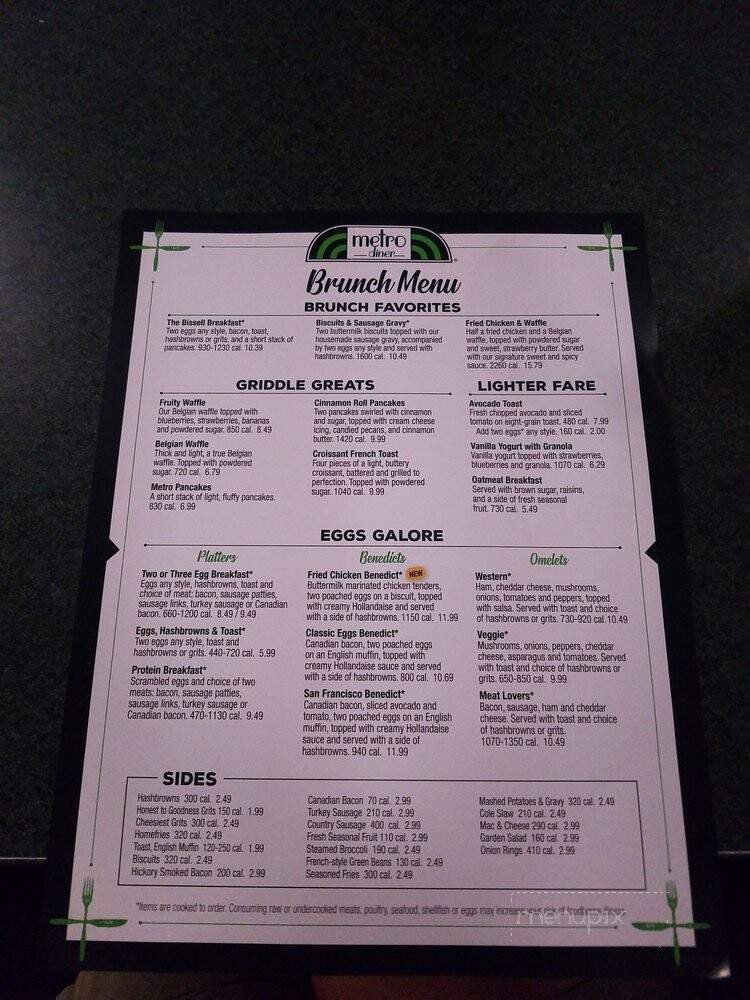 Metro Diner - Mechanicsburg, PA menu_pic