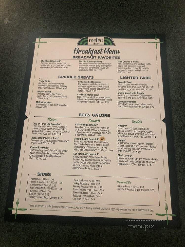 Metro Diner - Mechanicsburg, PA menu_pic