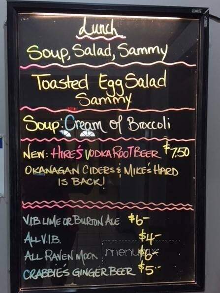 Quarterdeck Pub - Port Hardy, BC menu_pic