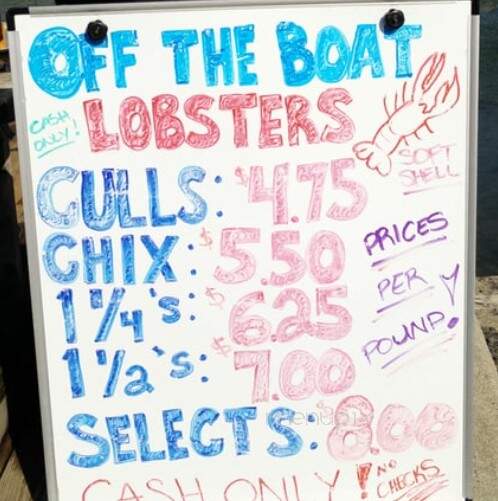 Off the Boat Lobster - York, ME menu_pic