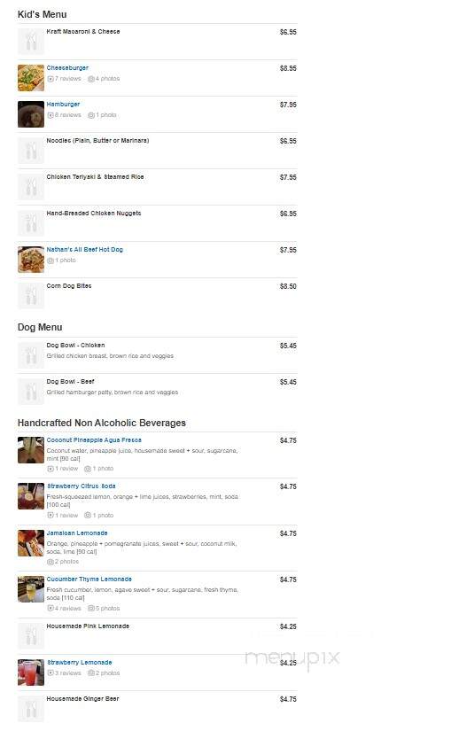 Lazy Dog Restaurant & Bar - Corona, CA menu_pic