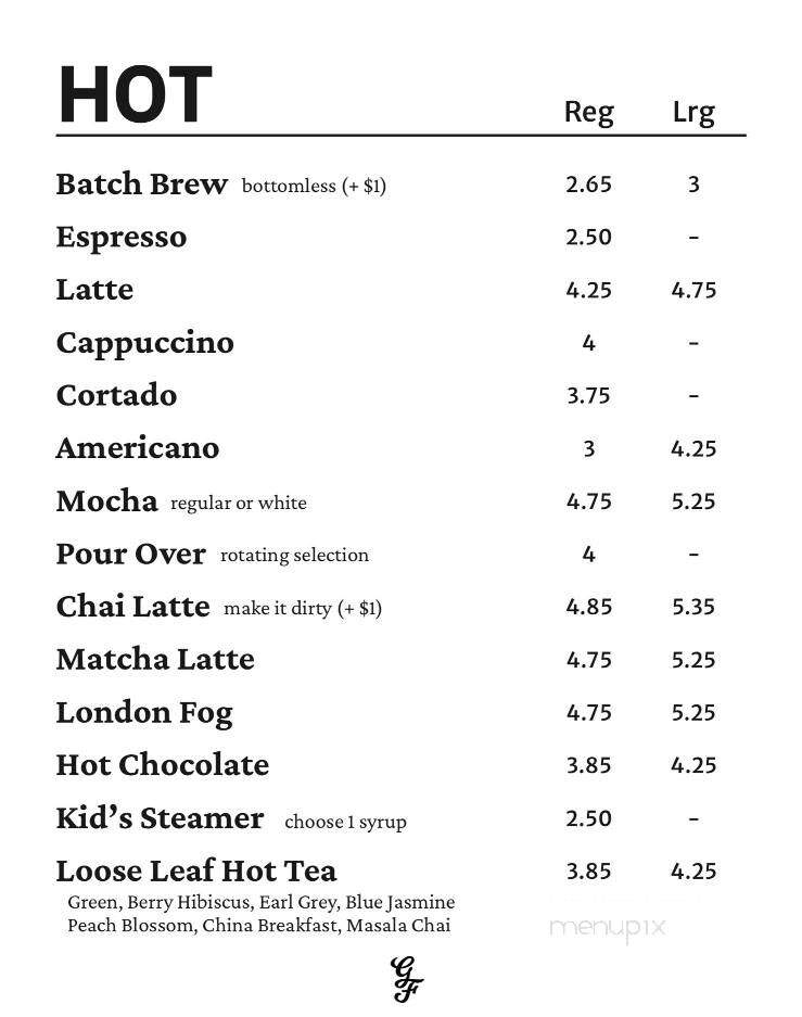 The Ground Floor - Martinsville, VA menu_pic