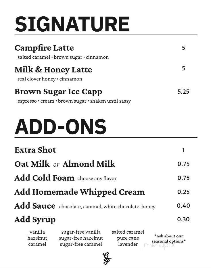 The Ground Floor - Martinsville, VA menu_pic