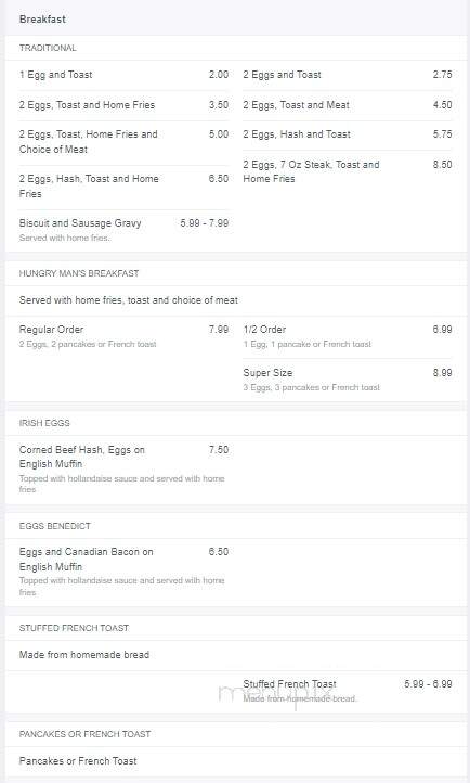JK Crossroads Restaurant - Templeton, MA menu_pic