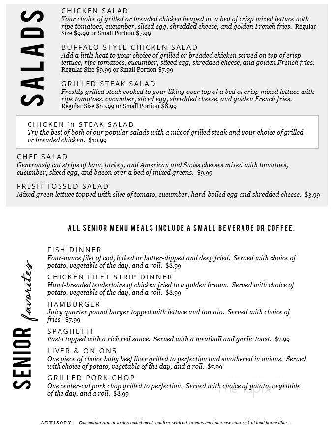 Morelli's Family Restaurant - Brockway, PA menu_pic