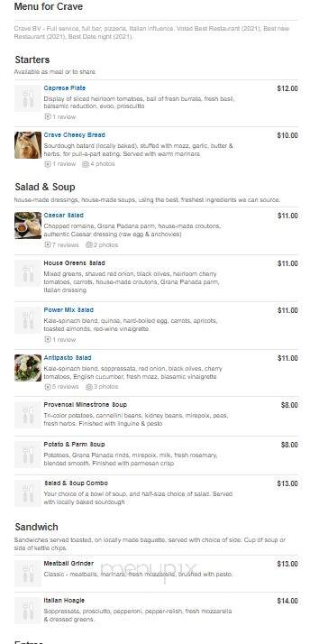 Crave - Buena Vista, CO menu_pic