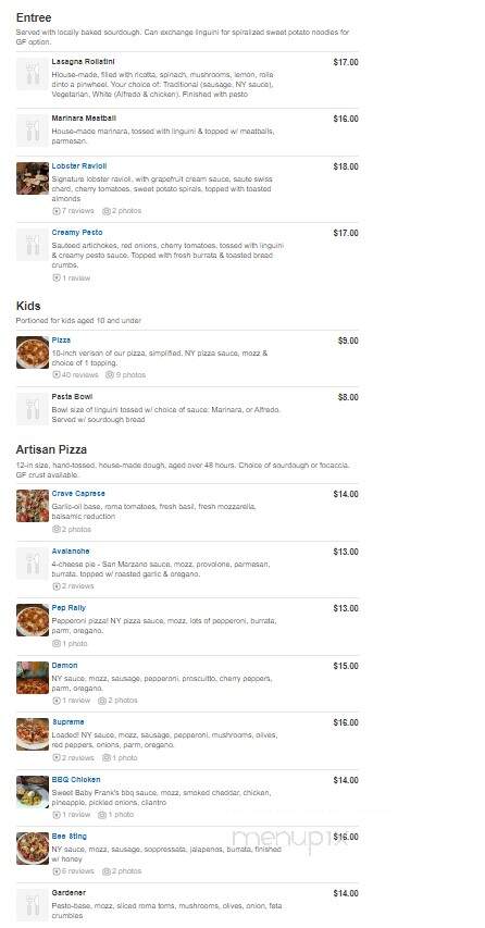 Crave - Buena Vista, CO menu_pic