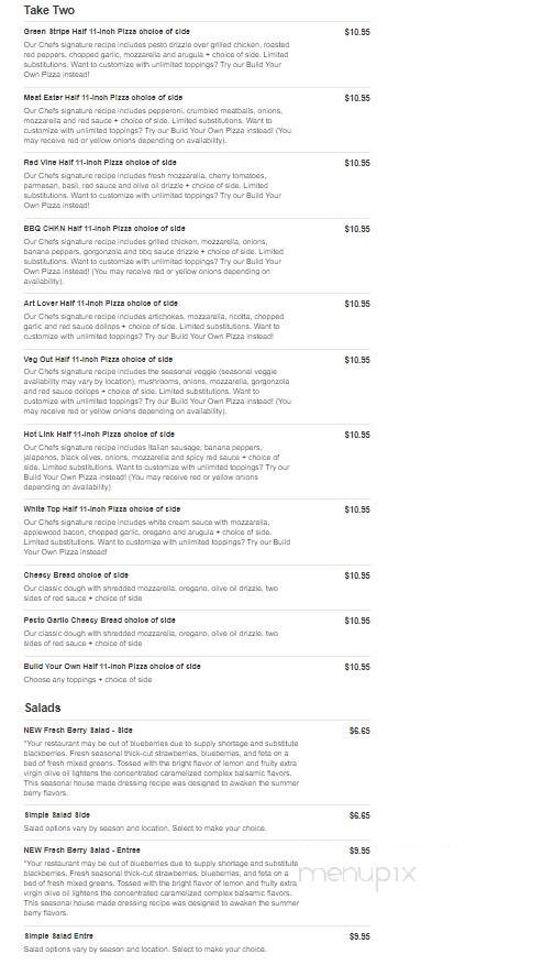 Blaze Pizza - Port St. Lucie, FL menu_pic
