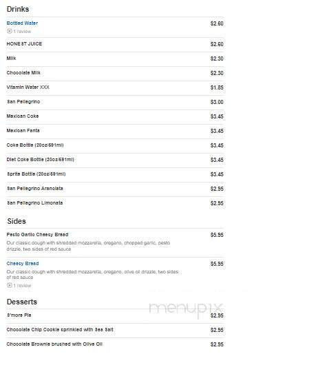 Blaze Pizza - Port St. Lucie, FL menu_pic