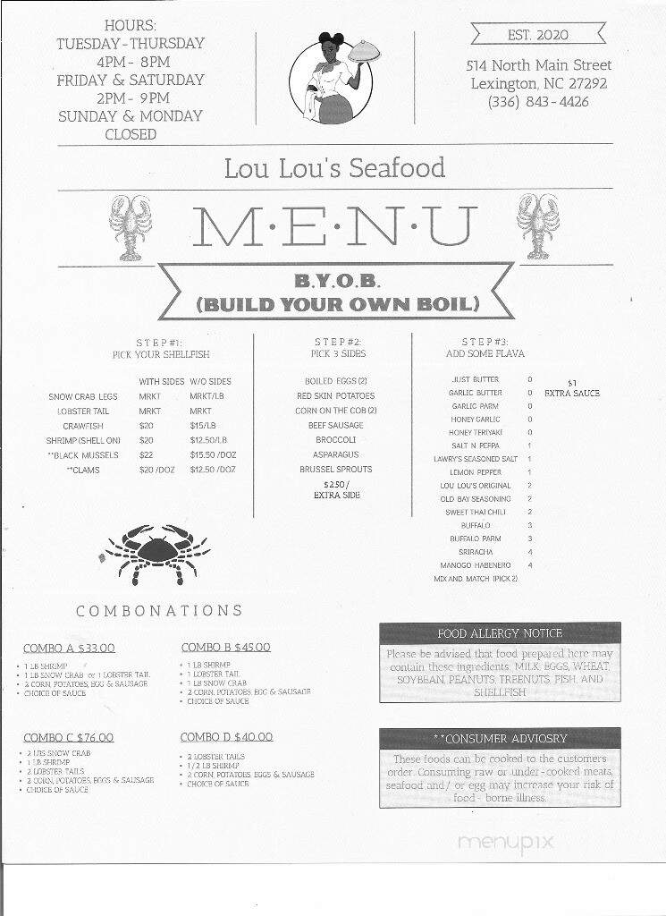 Lou Lou's Seafood - Lexington, NC