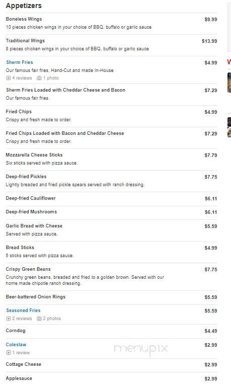 Clay's Cafe - Hebron, OH menu_pic