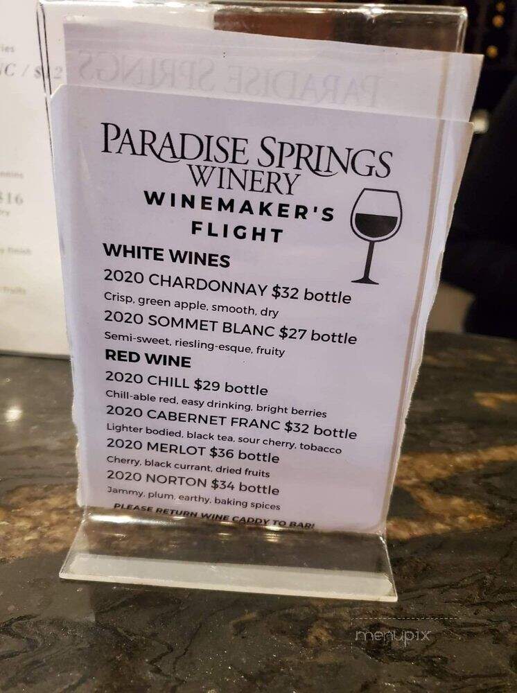 Paradise Springs Winery - Clifton, VA