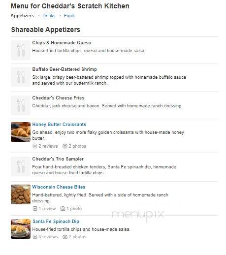 Cheddar's - Albuquerque, NM menu_pic