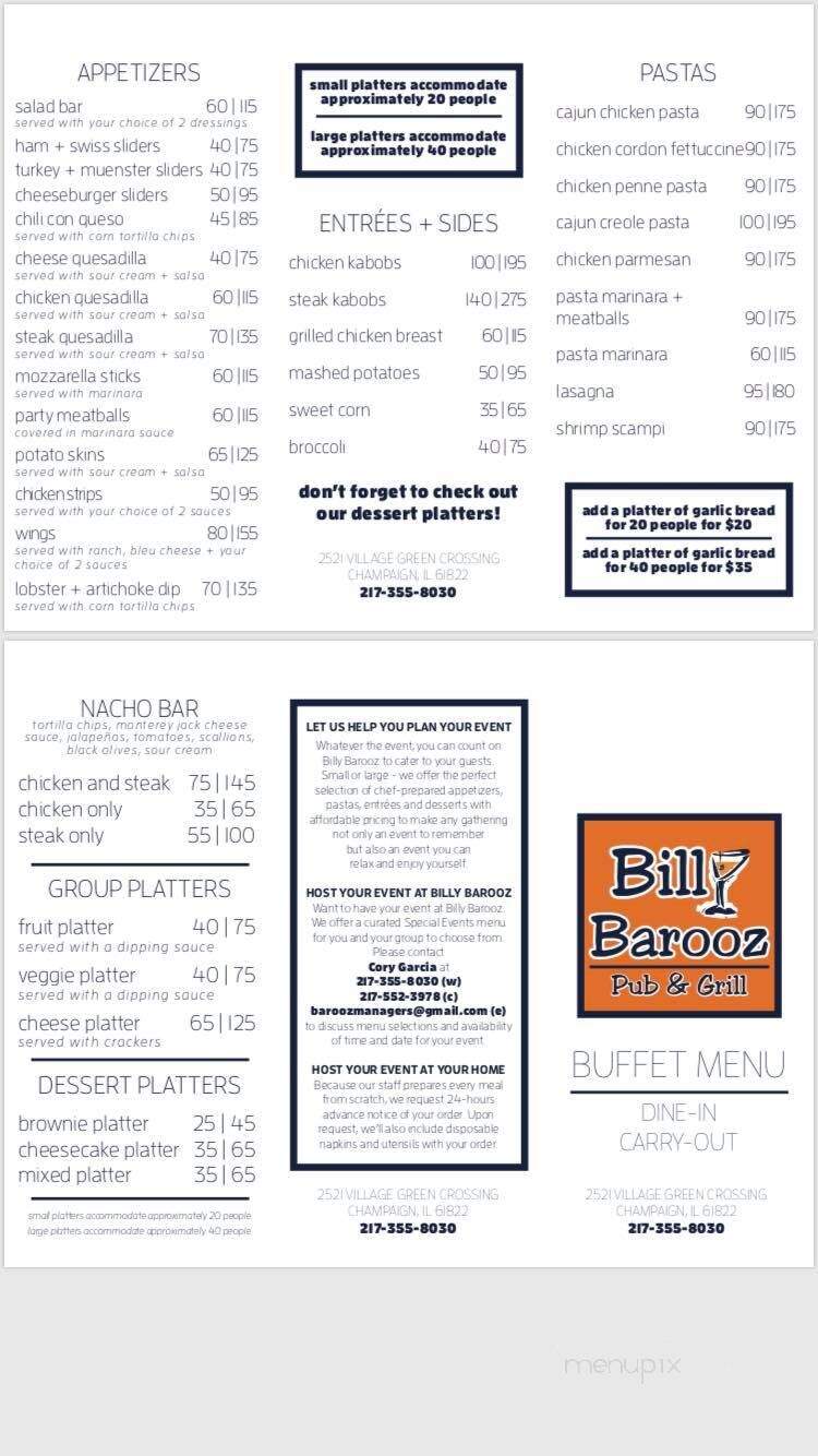 Billy Barooz Pub & Grill - Champaign, IL