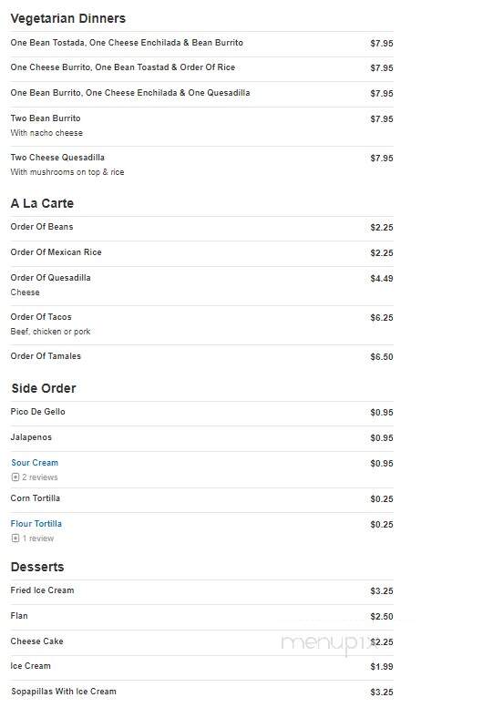 El Maguey Mexican Restaurant - Ballwin, MO menu_pic