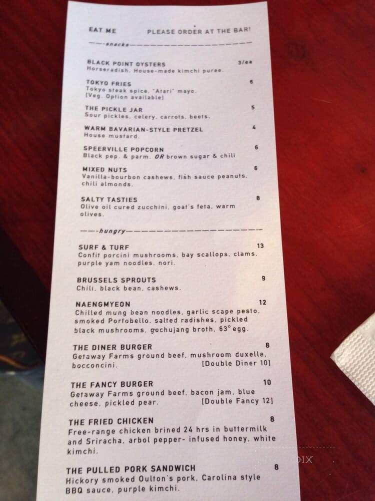 Stillwell Beer Bar - Halifax, NS menu_pic