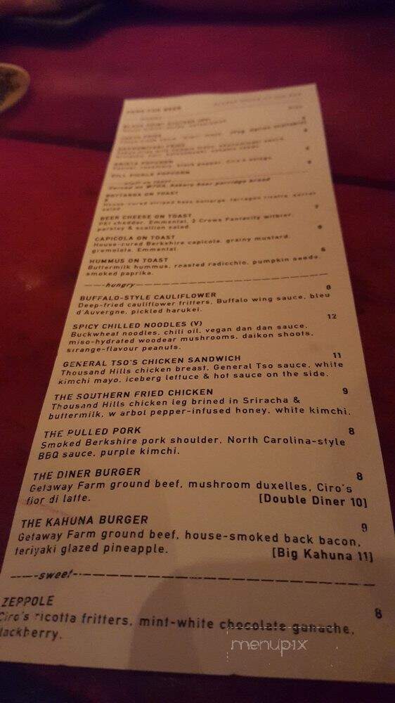 Stillwell Beer Bar - Halifax, NS menu_pic