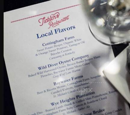 Tickler's Crab Shack - Tilghman Island, MD menu_pic