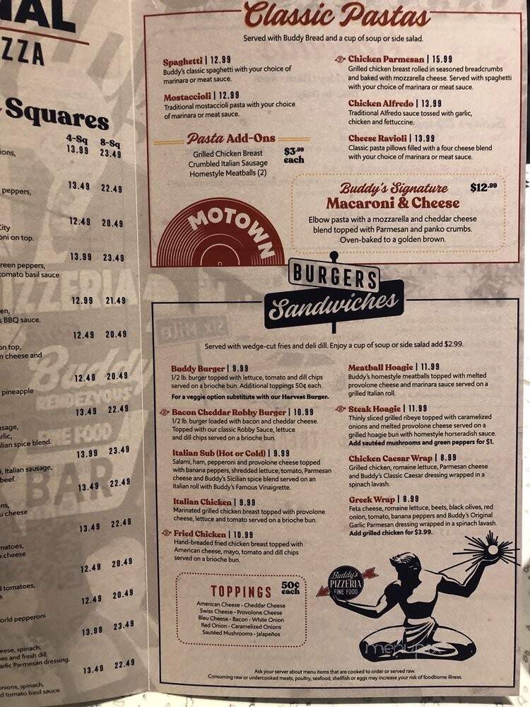 Buddy's Pizza - Plymouth, MI menu_pic