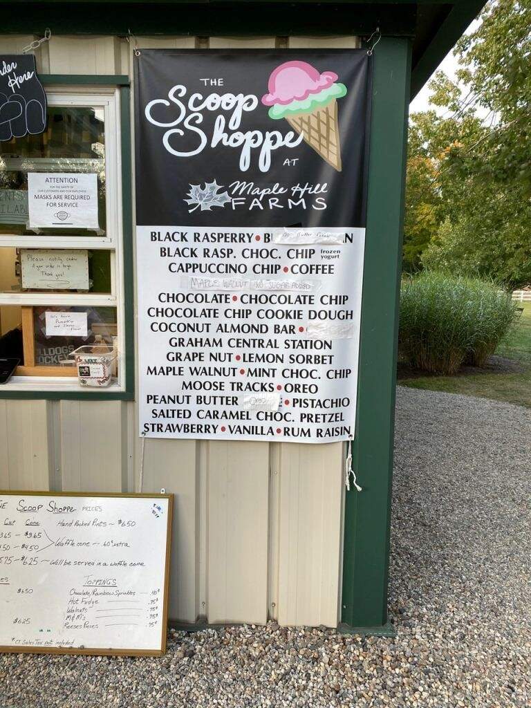 The Scoop Shoppe at Maple Hill Farms - Bloomfield, CT menu_pic