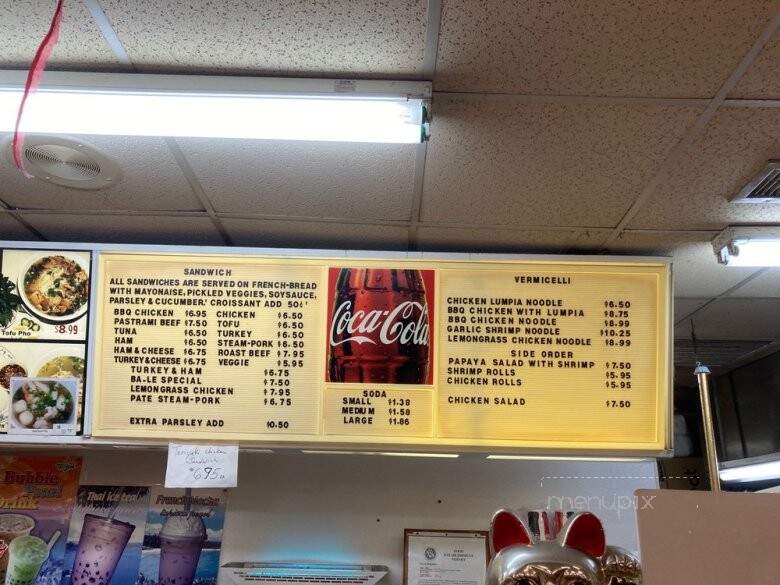 Ba-Le Sandwich Shop - Waipahu, HI menu_pic