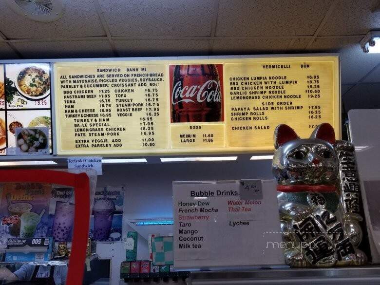 Ba-Le Sandwich Shop - Waipahu, HI menu_pic