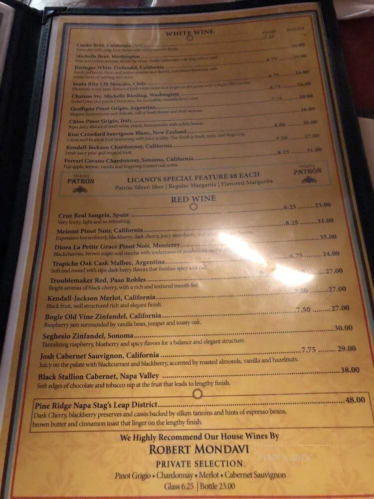 Licano's Mexican Food Steak - Show Low, AZ menu_pic