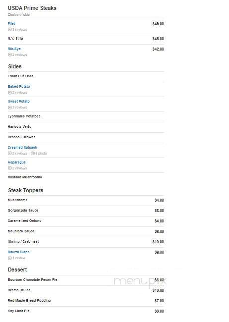 Red Maple Restaurant & Lounge - Gretna, LA menu_pic