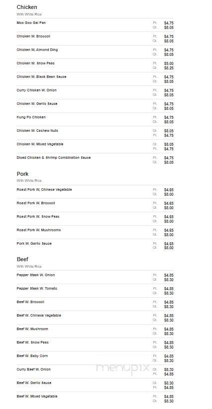 China Kitchen - Madera, CA menu_pic