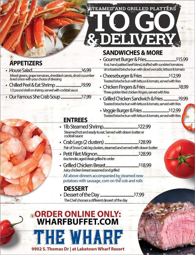 The Wharf Local Seafood Buffet - Panama City Beach, FL menu_pic