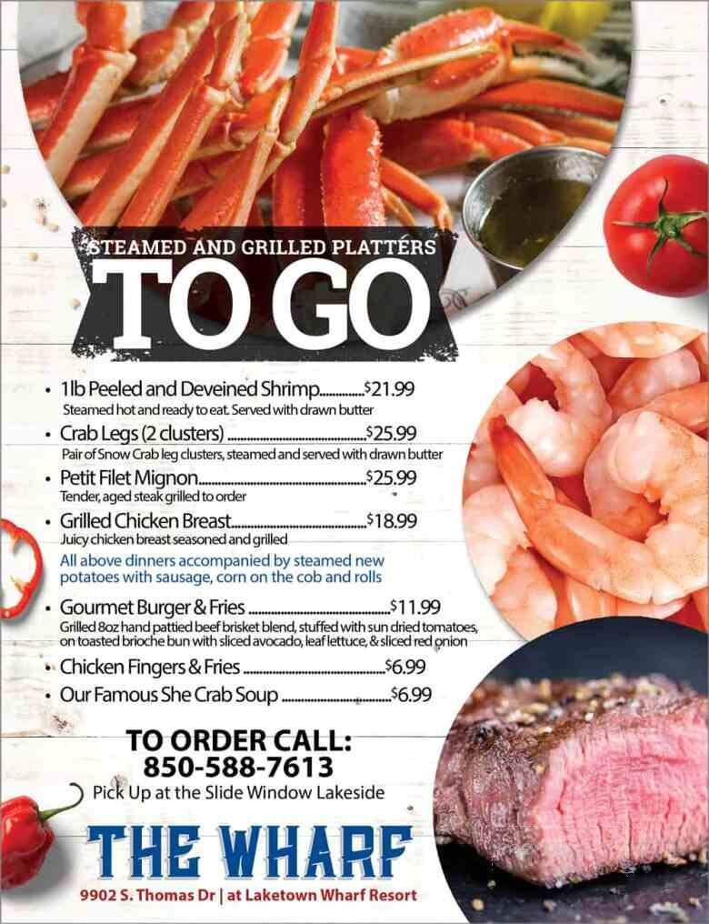 The Wharf Local Seafood Buffet - Panama City Beach, FL menu_pic