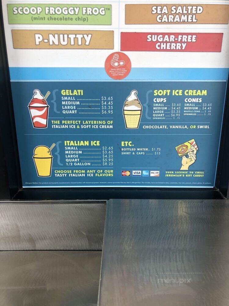 Jeremiah's Italian Ice - Bradenton, FL menu_pic