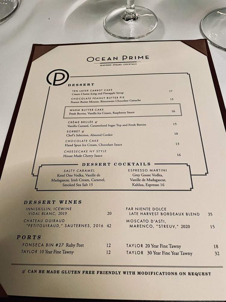 Ocean Prime - Kansas City, MO menu_pic