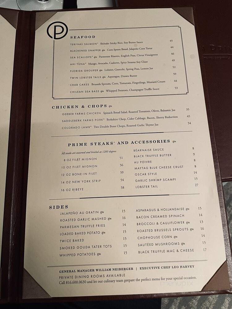 Ocean Prime - Kansas City, MO menu_pic