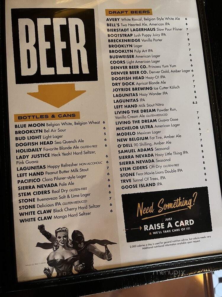 Pandora's Box - Westminster, CO menu_pic