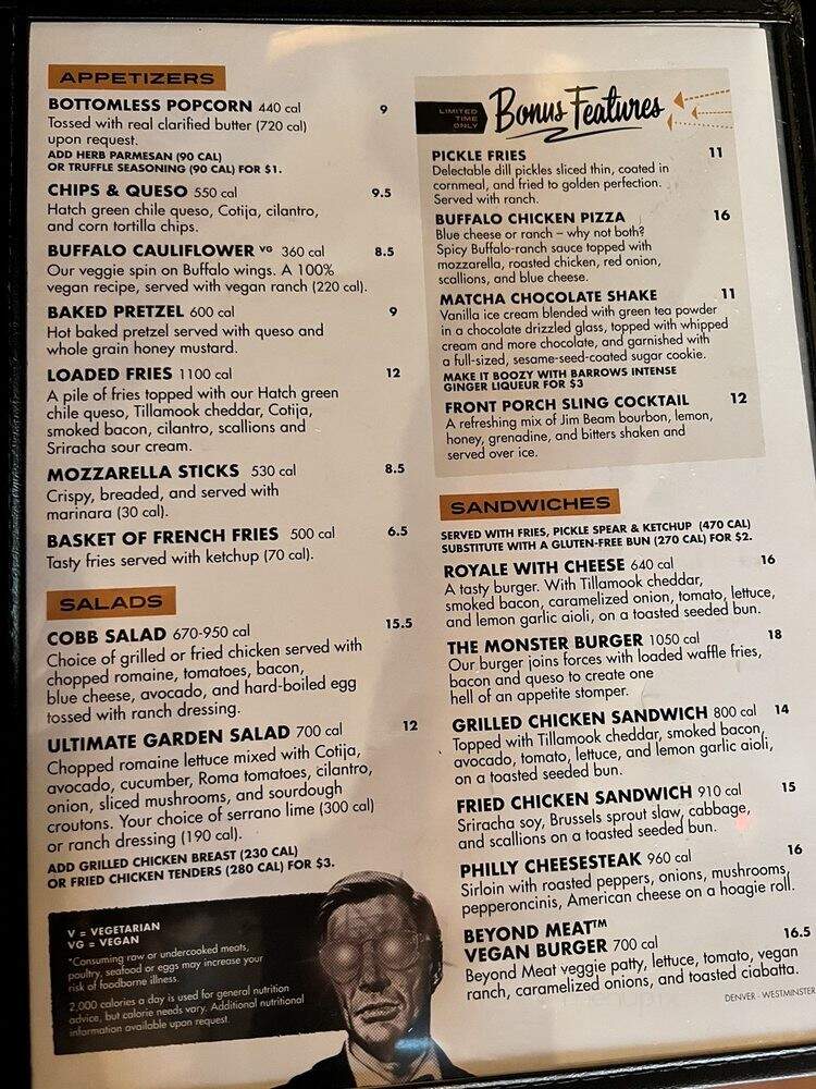 Pandora's Box - Westminster, CO menu_pic