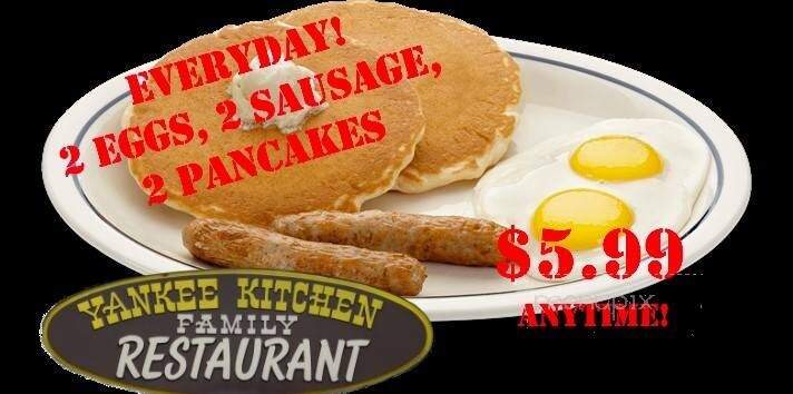 Yankee Kitchen Restaurant - Boardman, OH menu_pic