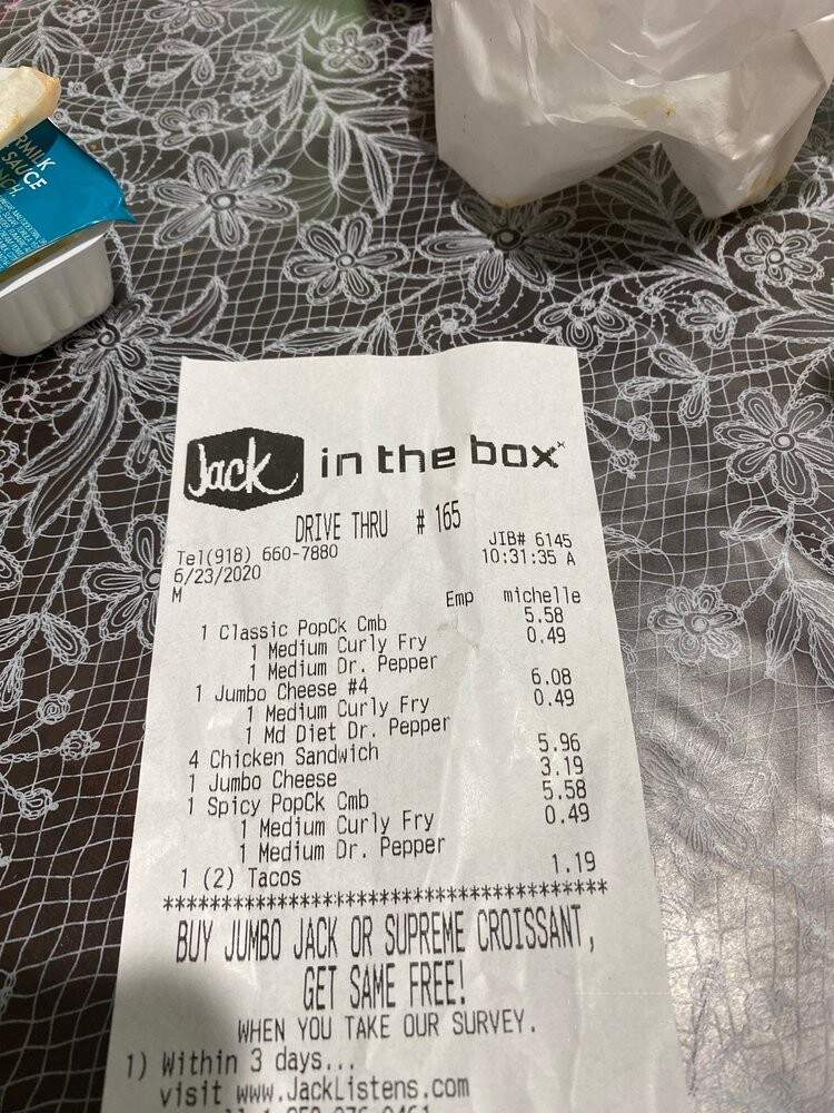 Jack in the Box - Tulsa, OK menu_pic
