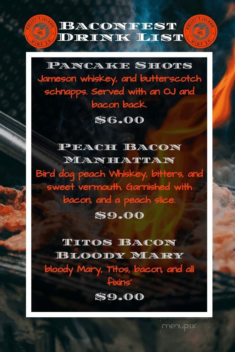 Kelleys Island Wine Co. - Kelleys Island, OH menu_pic