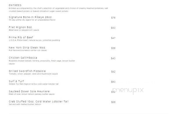 Copper Rock Steakhouse - New Buffalo, MI menu_pic
