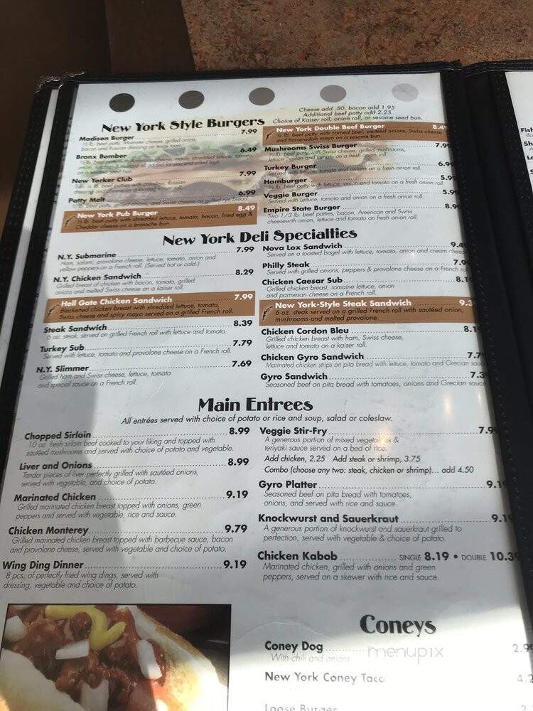 New York Deli - Shelby Township, MI menu_pic