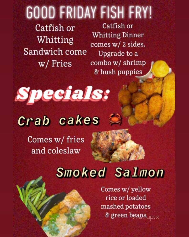 My Cup Runneth Over Southern Cuisine - Montgomery Village, MD menu_pic
