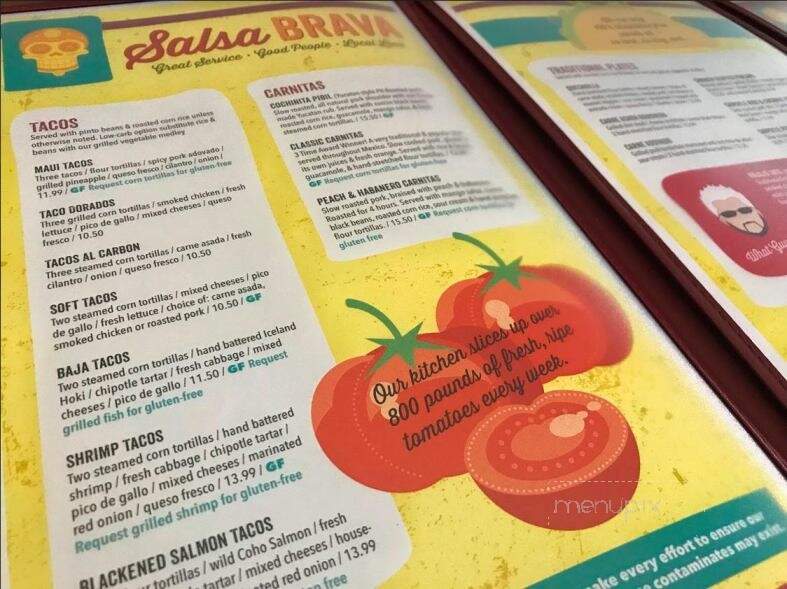 Salsa Brava - Flagstaff, AZ menu_pic