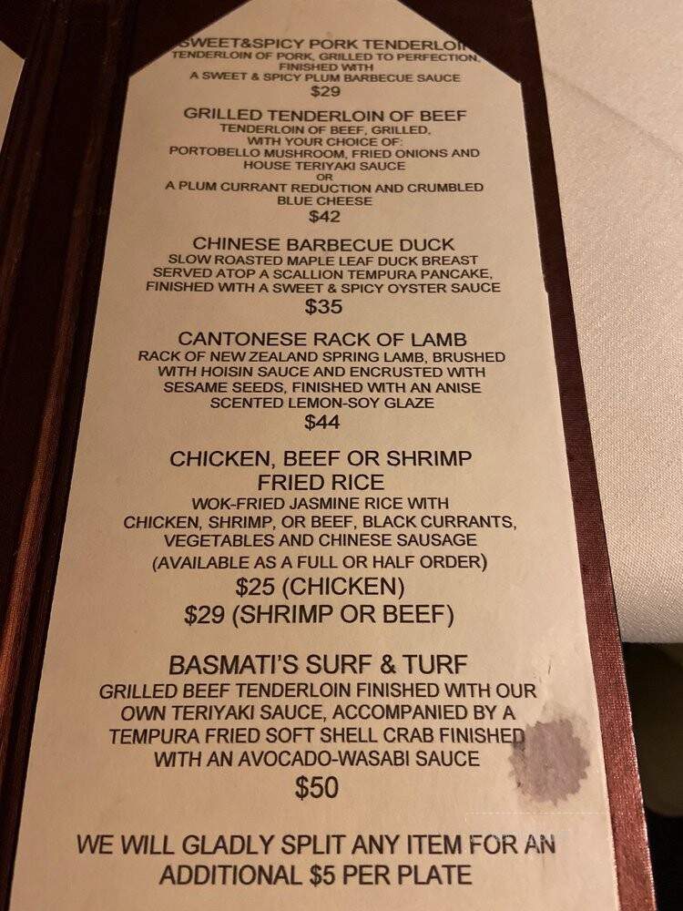 Basmati's Asian Cuisine - Santa Rosa Beach, FL