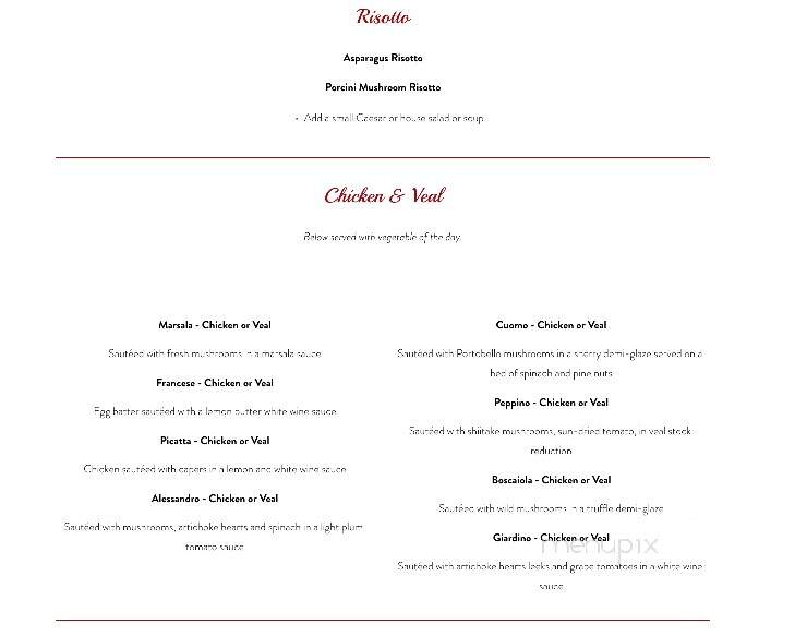 Villa Rosano - Boca Raton, FL menu_pic