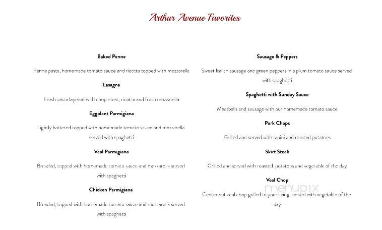 Villa Rosano - Boca Raton, FL menu_pic