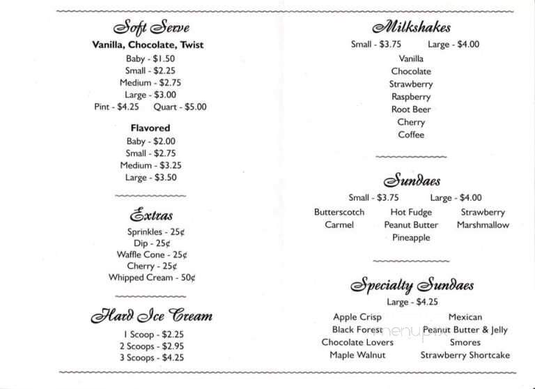 Gino's Pizza - Rouses Point, NY menu_pic