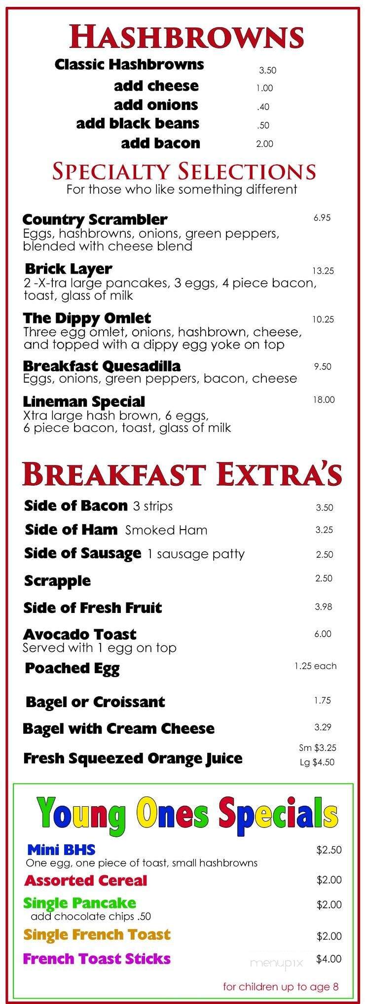 Brick House Cafe - Manheim, PA menu_pic